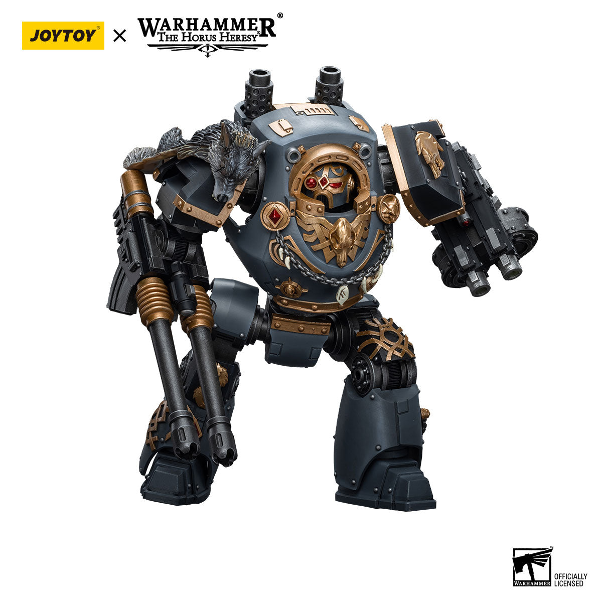 JOYTOY Warhammer The Horus Heresy Space Wolves Contemptor Dreadnought with Gravis Bolt Cannon