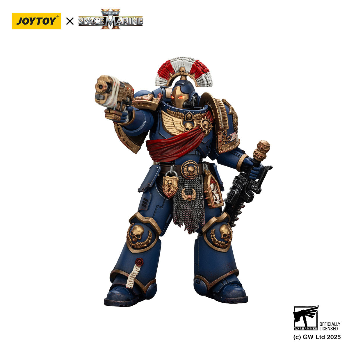 Ultramarines Relic Secundus Armour with Artificer Bolt Rifle,Chainsword and Bolt Pistol