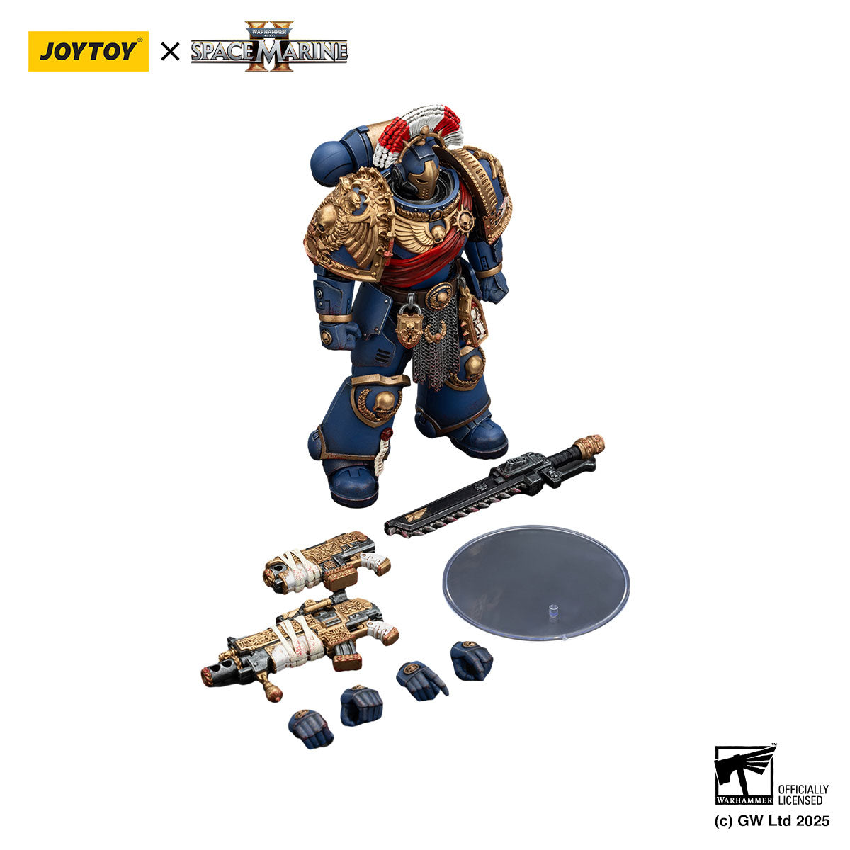 Ultramarines Relic Secundus Armour with Artificer Bolt Rifle,Chainsword and Bolt Pistol