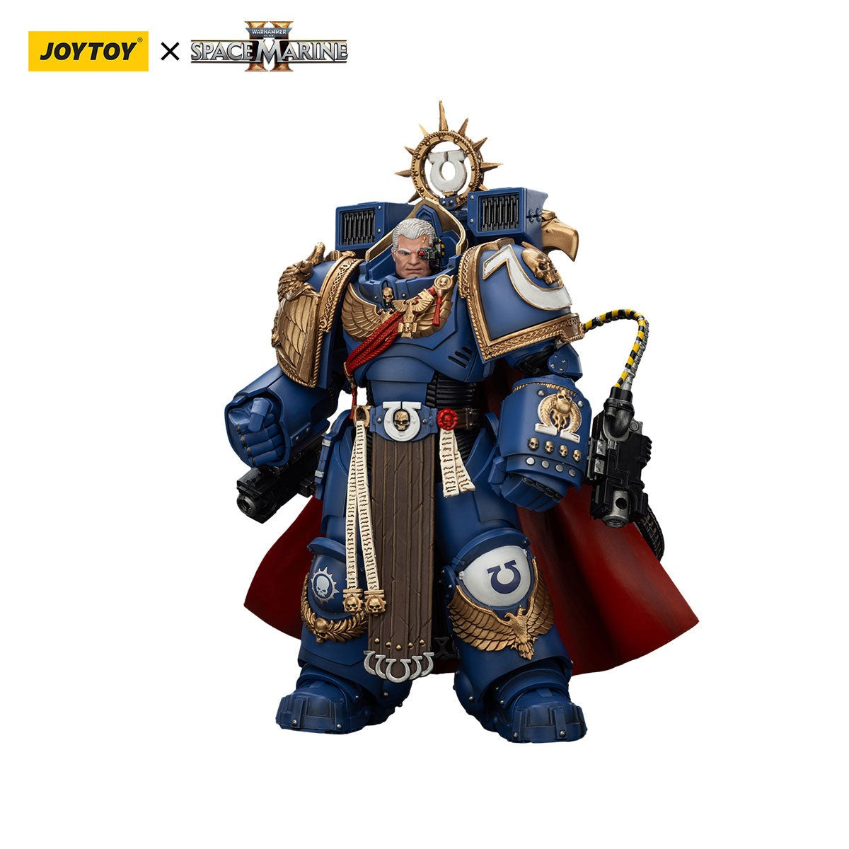 JOYTOY 1:18 Blue Legion Chapter Master Calgar - Officially Licensed Sci-Fi Military Action Figure