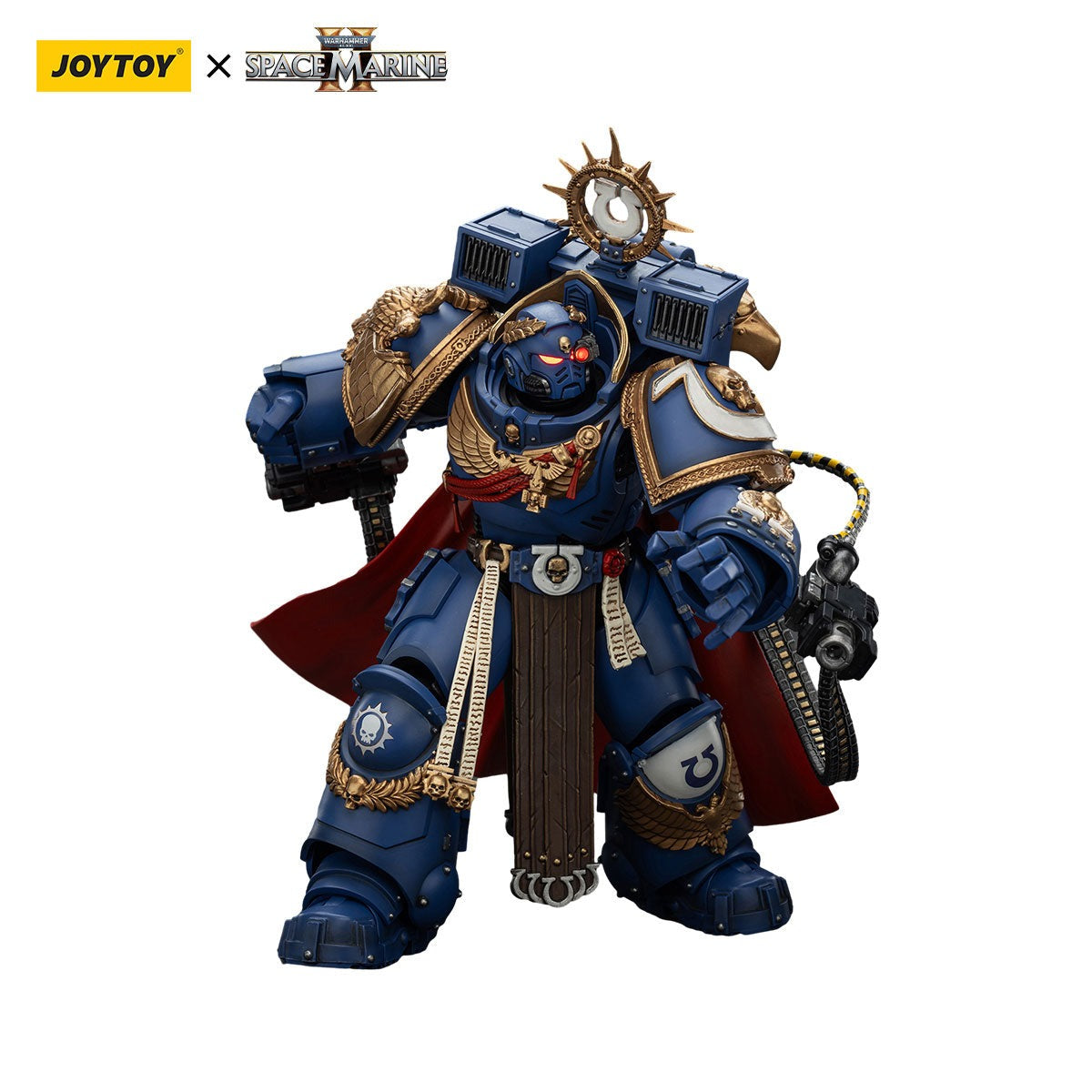 JOYTOY 1:18 Blue Legion Chapter Master Calgar - Officially Licensed Sci-Fi Military Action Figure