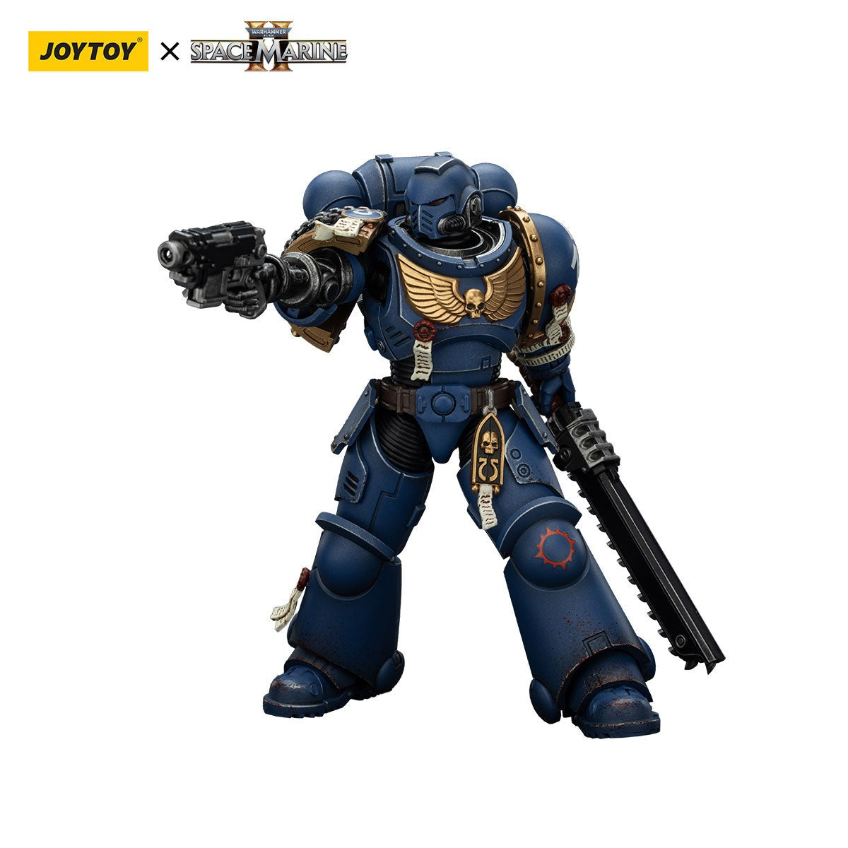 JOYTOY 1:18 Blue Legion Battle-Brother Chairon - Officially Licensed Sci-Fi Military Action Figure
