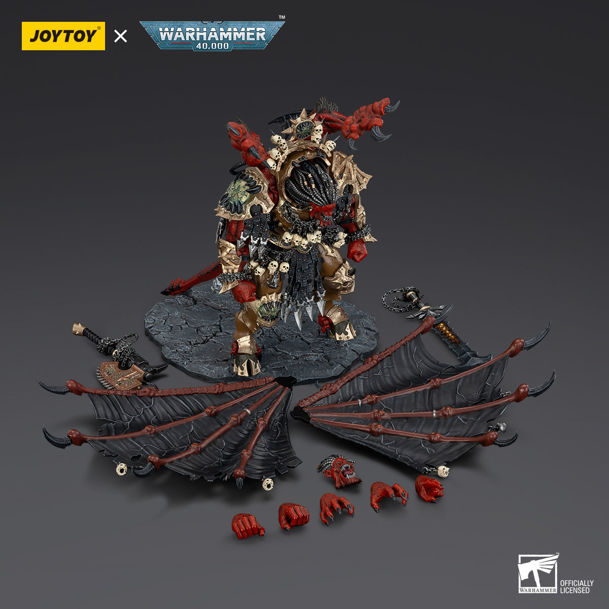 JOYTOY JT01178 Warhammer 40k 1: 18 World Eaters Angron Daemon Primarch of Khorne