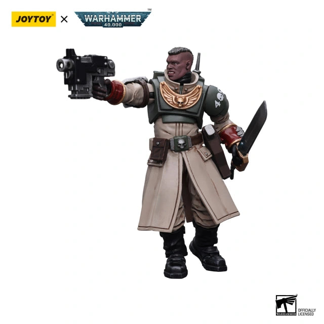 Astra Militarum Cadian Command Squad Commander with Power Sword