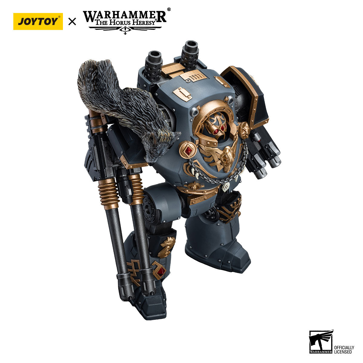 JOYTOY Warhammer The Horus Heresy Space Wolves Contemptor Dreadnought with Gravis Bolt Cannon