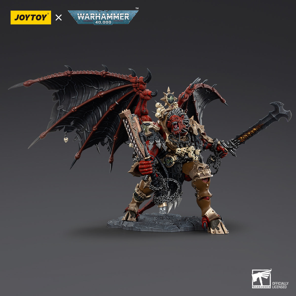 JOYTOY JT01178 Warhammer 40k 1: 18 World Eaters Angron Daemon Primarch of Khorne