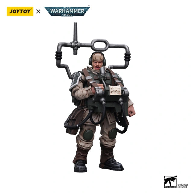 Astra Militarum Cadian Command Squad Veteran with Master Vox