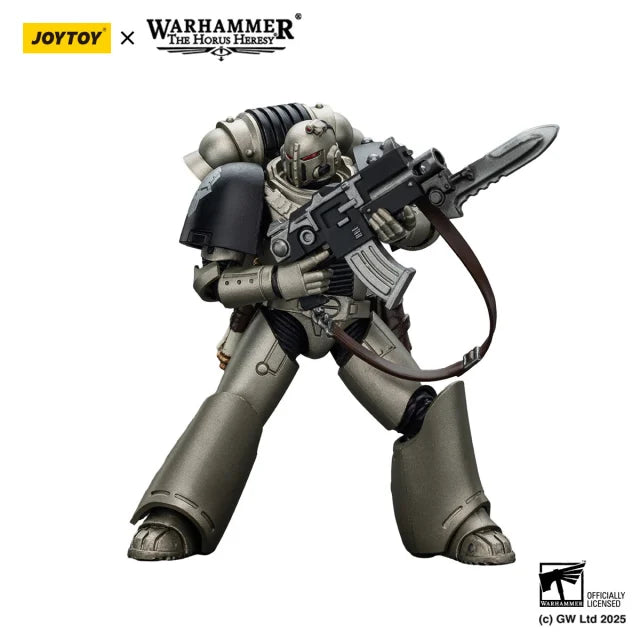 JOYTOY Warhammer The Horus Heresy Iron Warriors MKVI Tactical Sergeant with Power Sword and Plasma Pistol