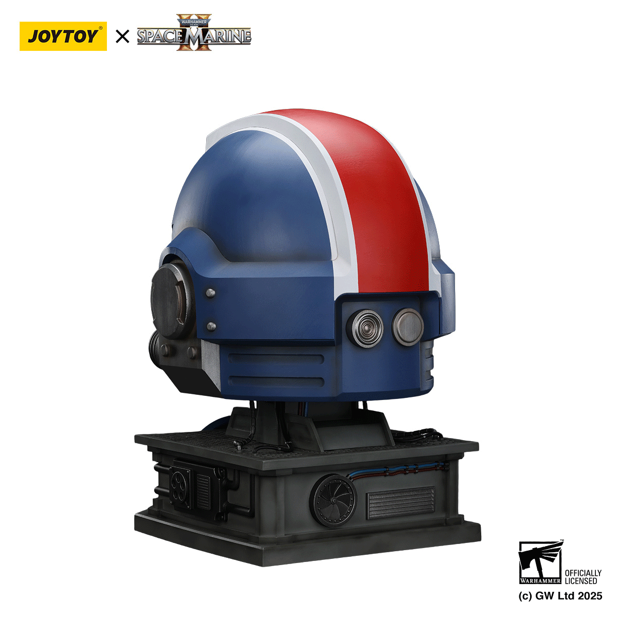 Ultramarines Lieutenant Titus' MkX Helmet & Display Stand