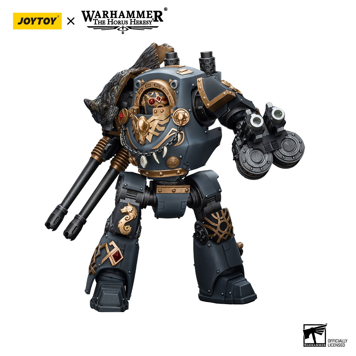 JOYTOY Warhammer The Horus Heresy Space Wolves Contemptor Dreadnought with Gravis Bolt Cannon