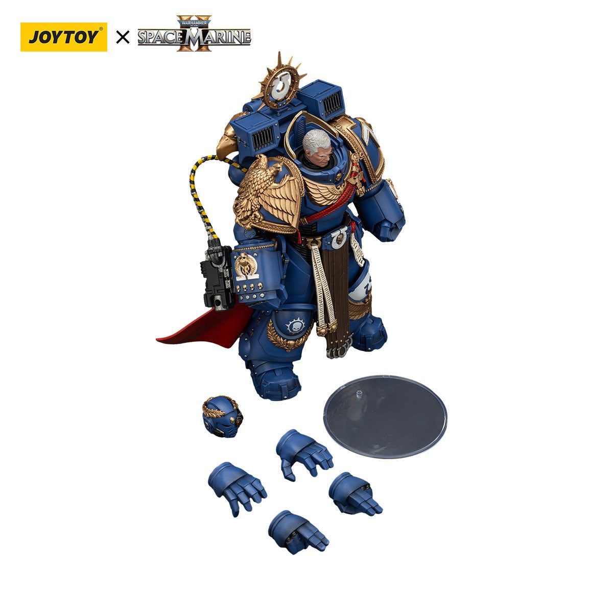 JOYTOY 1:18 Blue Legion Chapter Master Calgar - Officially Licensed Sci-Fi Military Action Figure