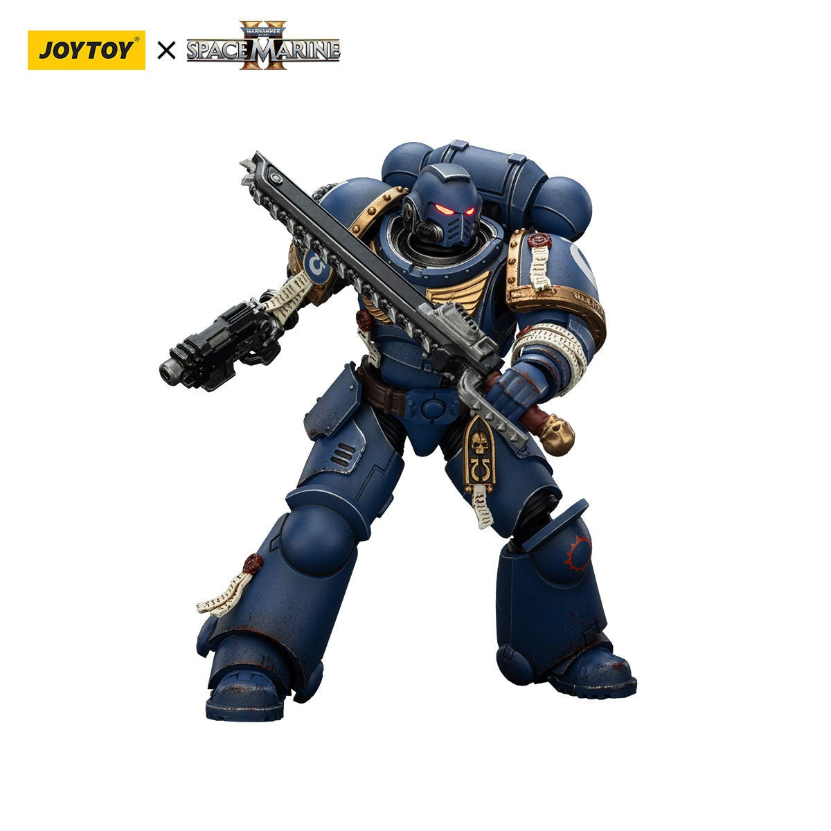 JOYTOY 1:18 Blue Legion Battle-Brother Chairon - Officially Licensed Sci-Fi Military Action Figure