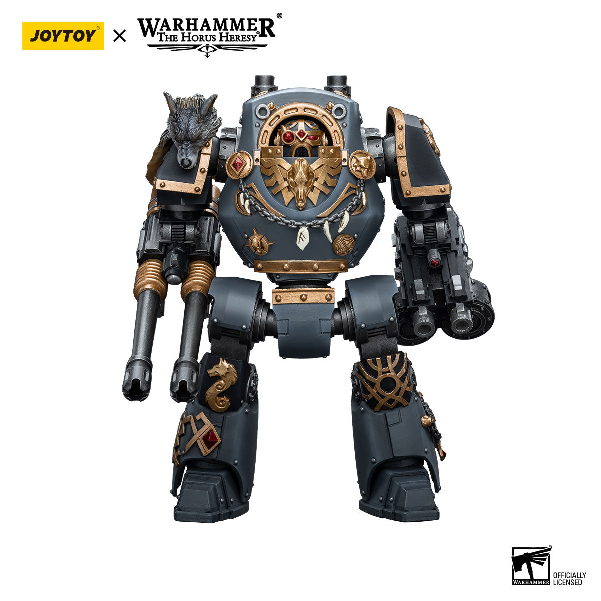 JOYTOY Warhammer The Horus Heresy Space Wolves Contemptor Dreadnought with Gravis Bolt Cannon