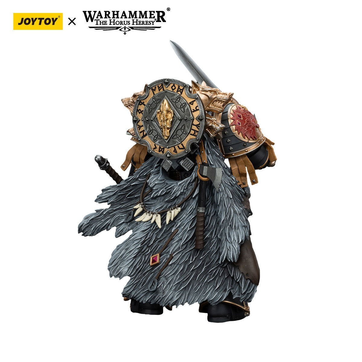 JOYTOY 1:18 Grey Wolf Primarch Commander - Officially Licensed Sci-Fi Military Action Figure
