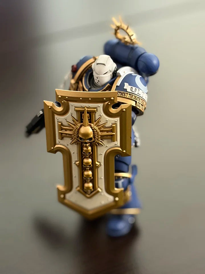 Collector photograph of Secret Level Ultramarines — shield figure